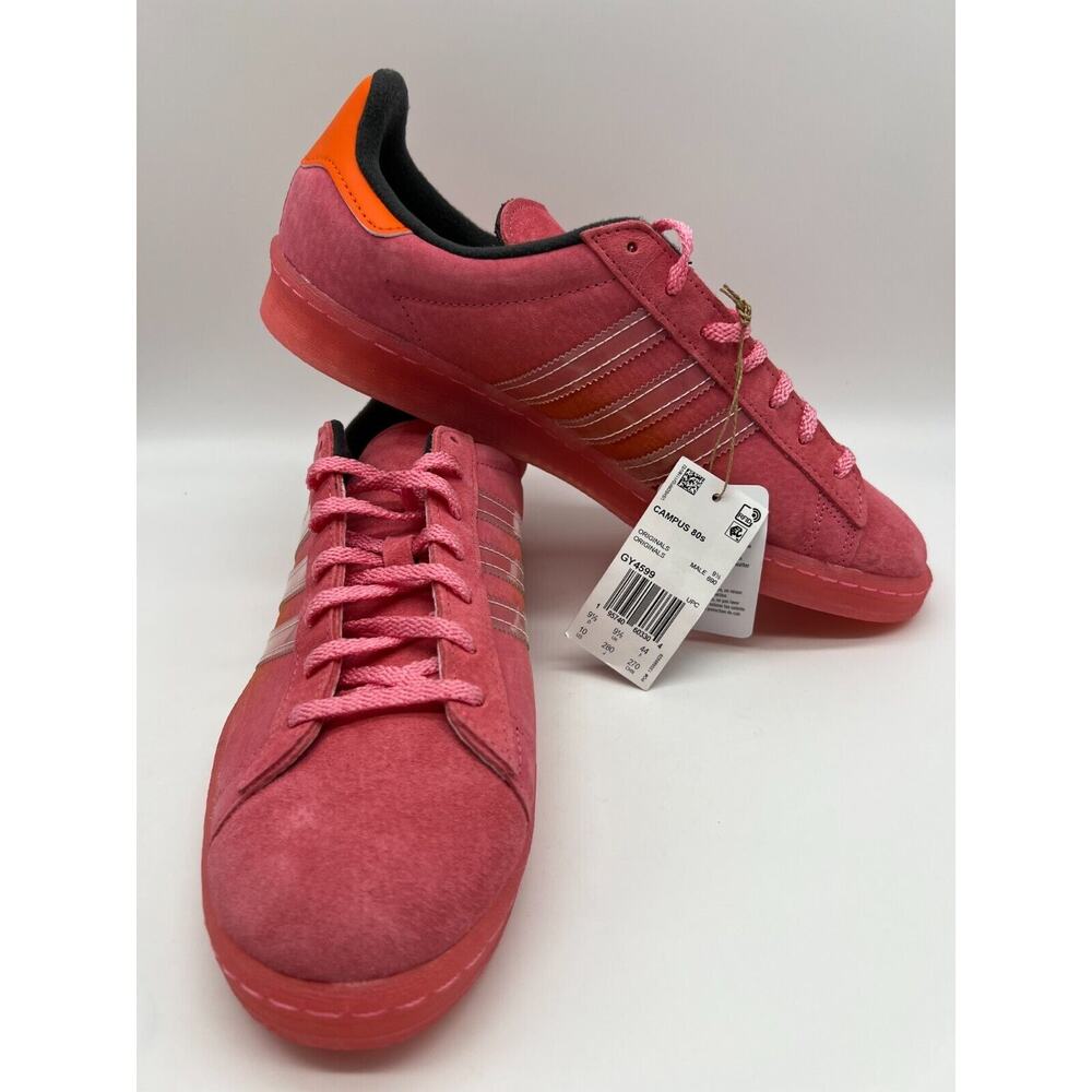 Adidas Sneakers Campus 80's Originals Coral Orange GY4599 Men's Size 10 NWT - Picture 5 of 12